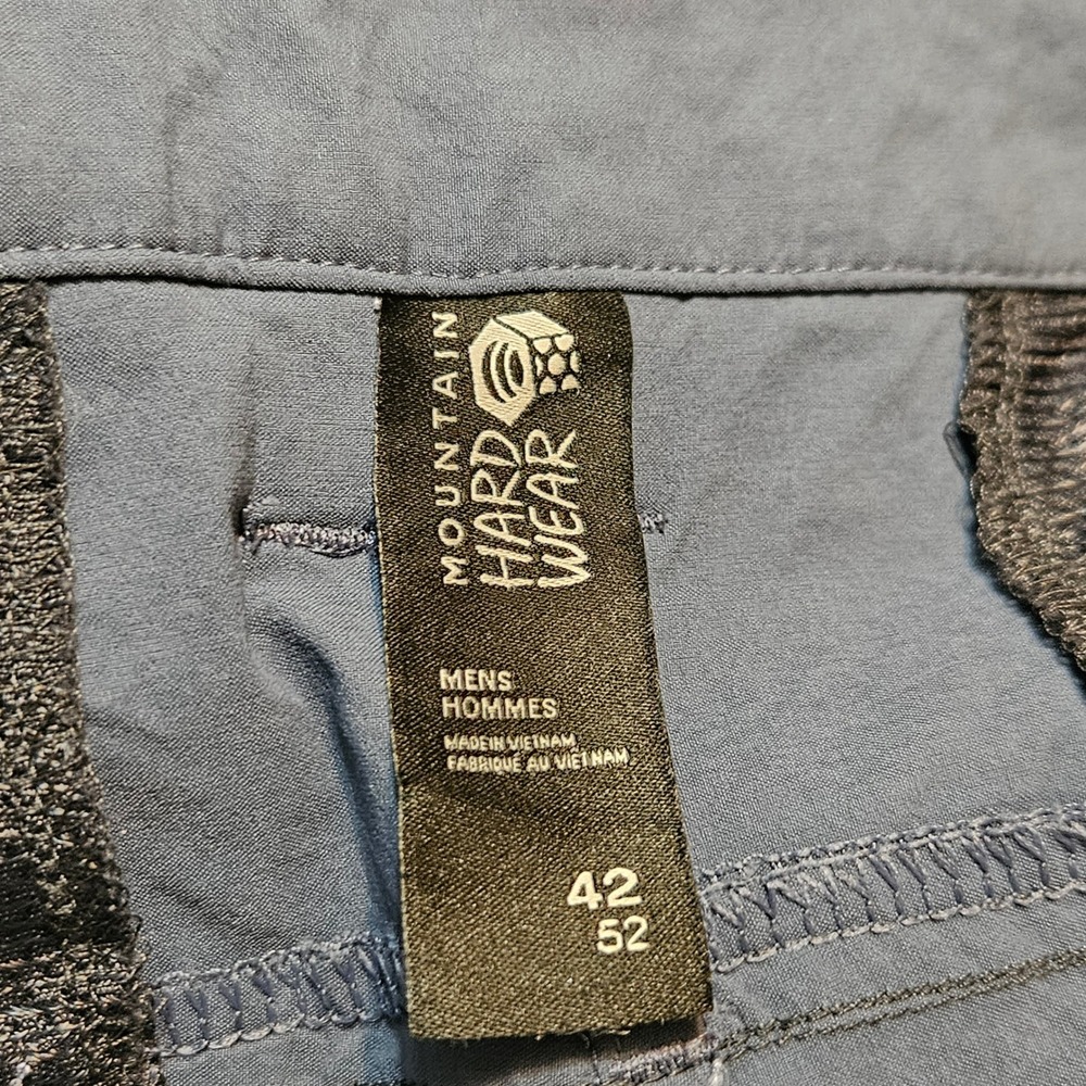 Mountain Hardwear Pants Mens 42 x 30 Blue BASIN TREK Hiking Camp Pants Stretch - Picture 3 of 8